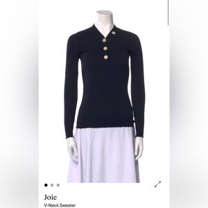 Joie Black V-Neck Sweater